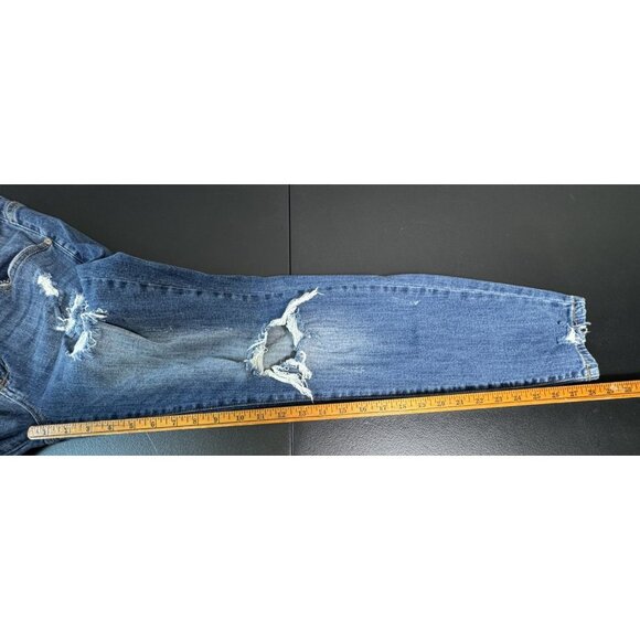 KanCan Cora Mid Rise Skinny Jeans Dark Wash Women's 13/30 Distressed - Picture 7 of 13